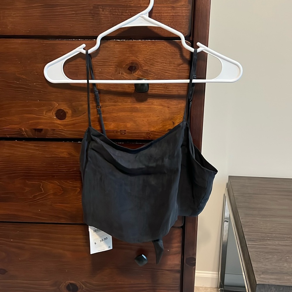 Zara Brand New With Tags Suede Top